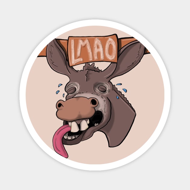 LMAO Magnet by Mouth Breather Designs